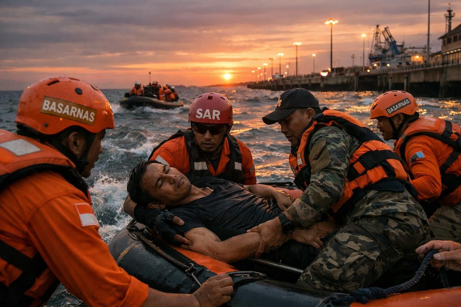basarnas melakukan operasi penyelamatan untuk korban kecelakaan laut di perairan sulawesi guna memastikan keselamatan dan evakuasi cepat.