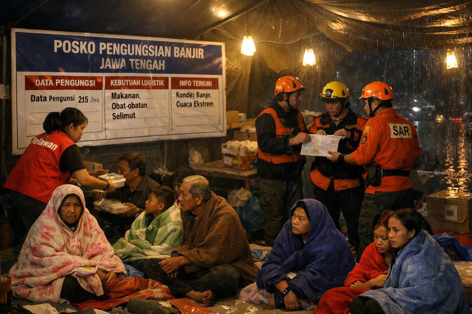 basarnas melanjutkan pencarian korban hilang akibat banjir di wilayah jawa tengah untuk memastikan keselamatan warga dan mengurangi dampak bencana.