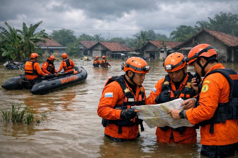 basarnas melanjutkan pencarian korban hilang akibat banjir di jawa tengah untuk memastikan keselamatan dan penanganan darurat yang cepat.