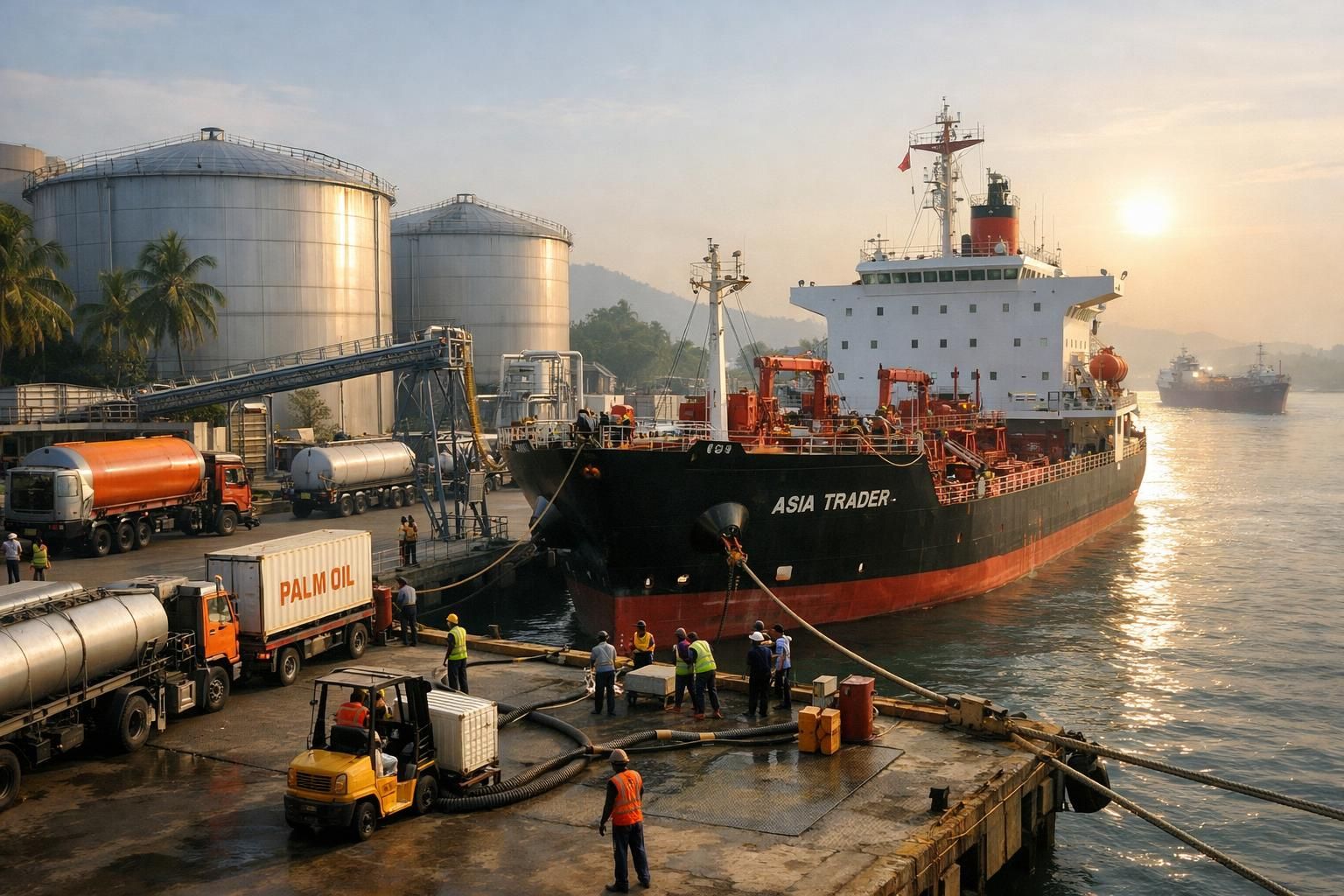 ekspor minyak sawit indonesia meningkat pesat seiring dengan tingginya permintaan global, memperkuat posisi indonesia sebagai pemimpin pasar minyak sawit dunia.