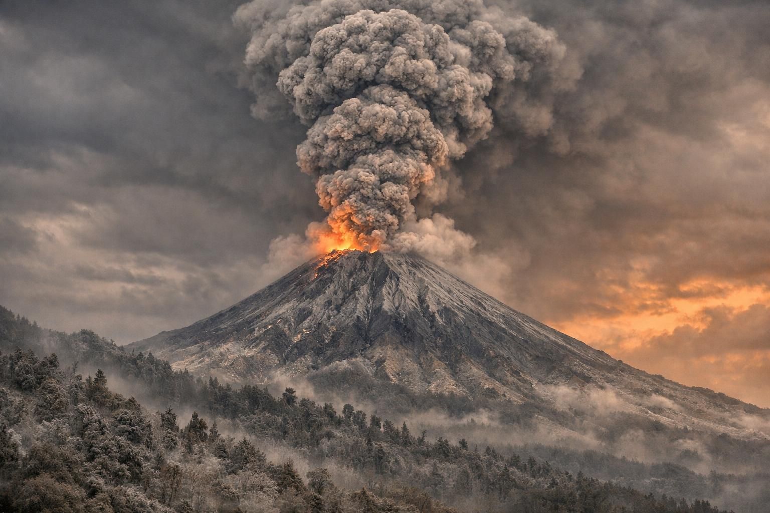 gunung semeru di jawa timur kembali erupsi dengan kolom abu setinggi 800 meter, mengancam keselamatan dan aktivitas di sekitar wilayah tersebut.