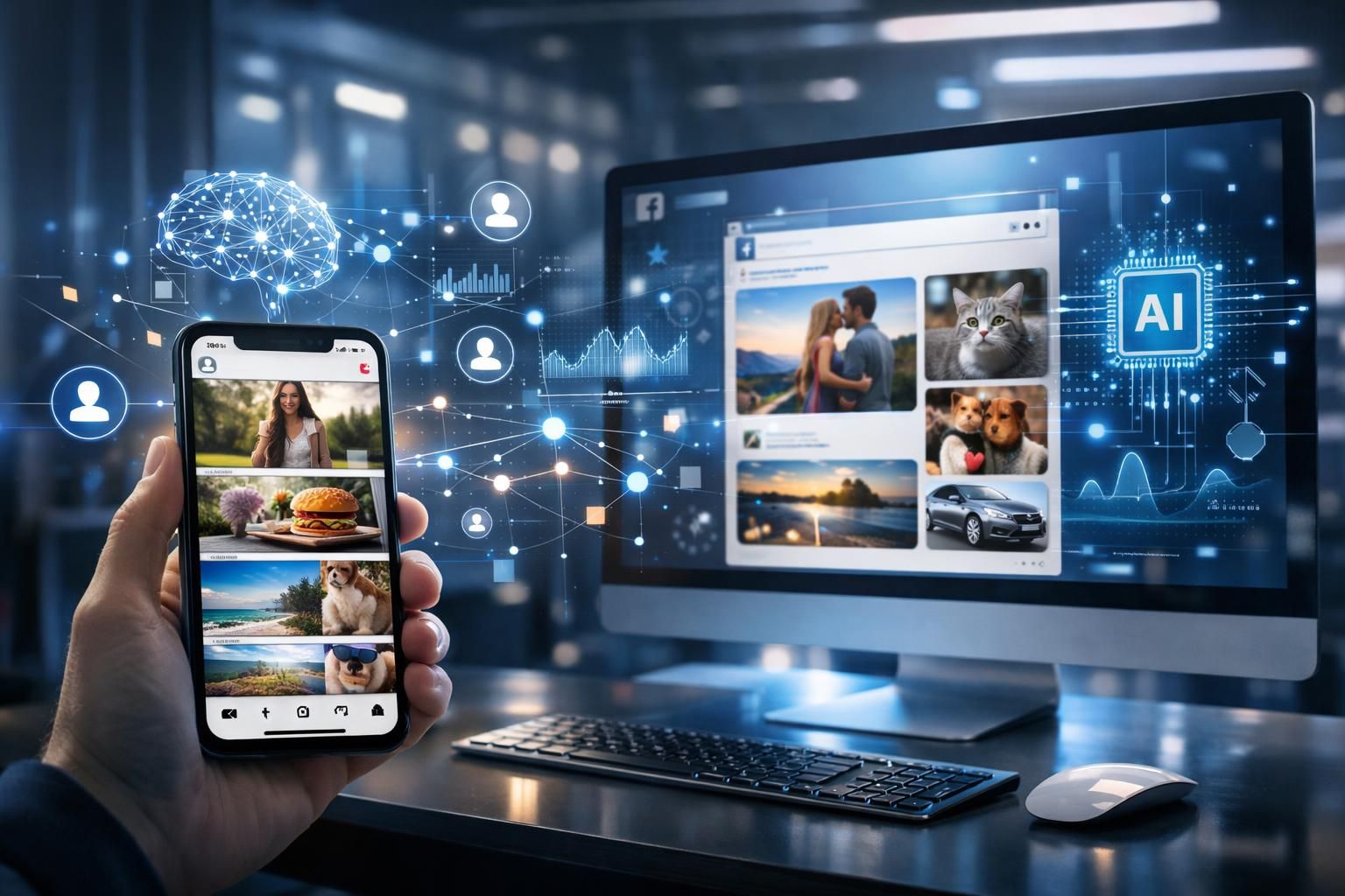 meta memperluas penggunaan kecerdasan buatan dalam sistem rekomendasi facebook dan instagram untuk pengalaman pengguna yang lebih personal dan relevan.