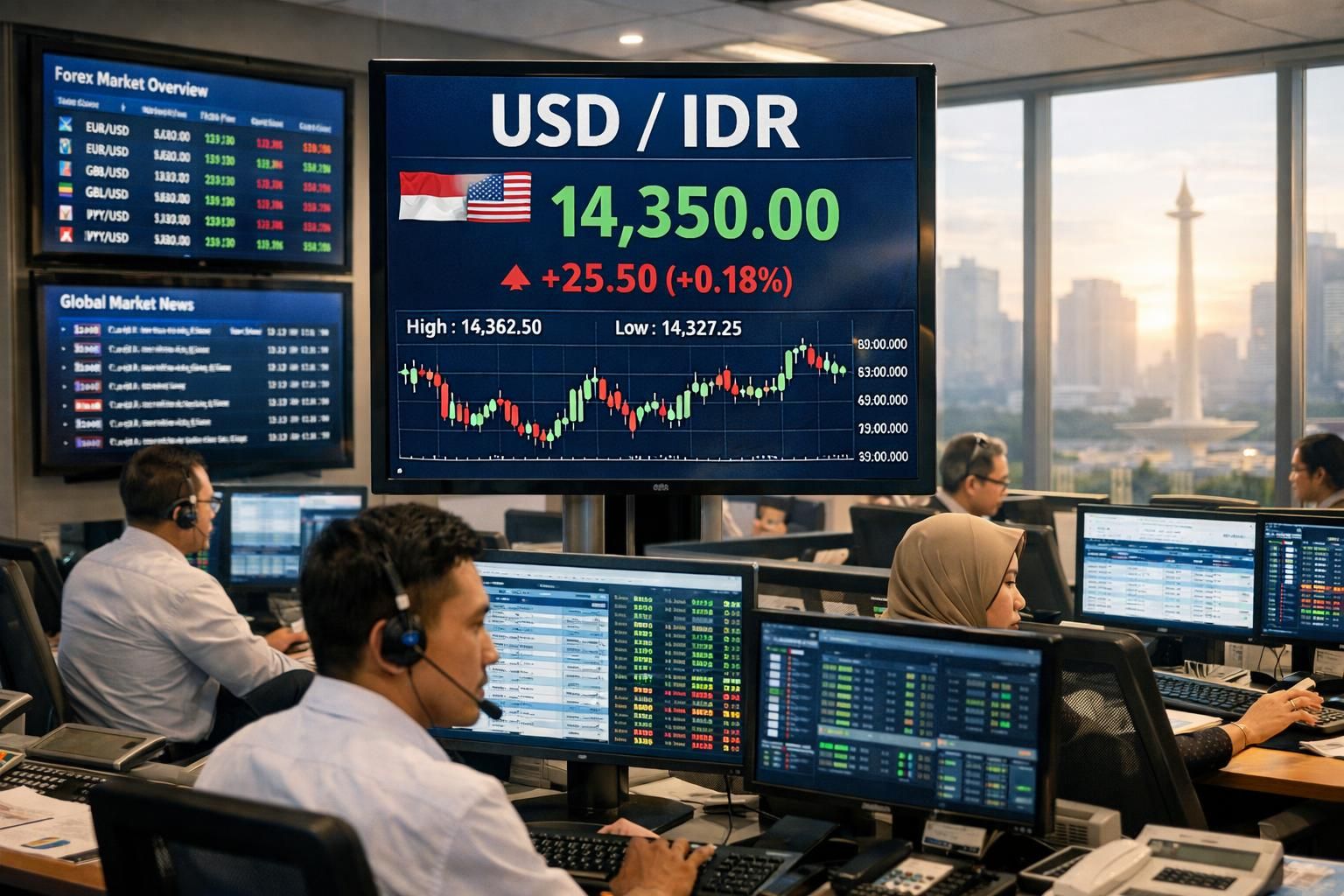 nilai tukar rupiah menguat terhadap dolar as pada pembukaan perdagangan di jakarta, mencerminkan sentimen pasar yang positif dan optimisme ekonomi indonesia.