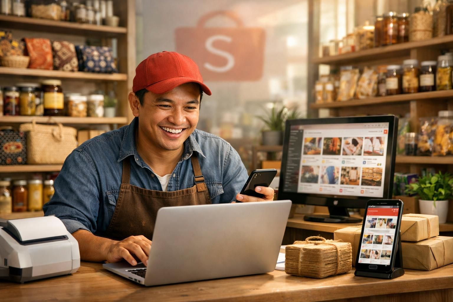 shopee memperkenalkan program dukungan inovatif untuk memberdayakan umkm indonesia melalui platform e-commerce, membantu meningkatkan penjualan dan pertumbuhan bisnis mereka.