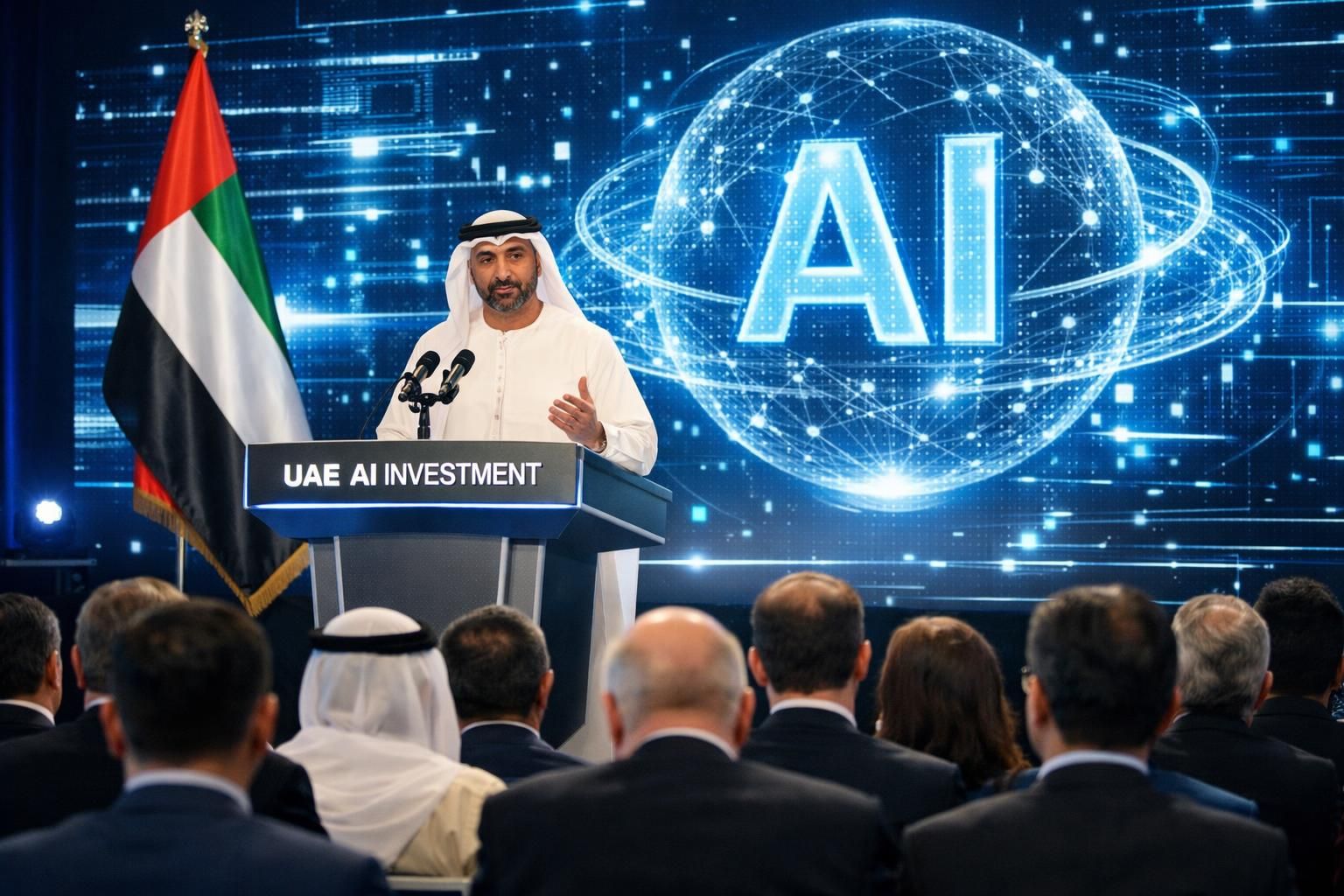 uni emirat arab mengumumkan investasi besar dalam kecerdasan buatan nasional untuk mendorong inovasi teknologi dan transformasi digital di berbagai sektor strategis.