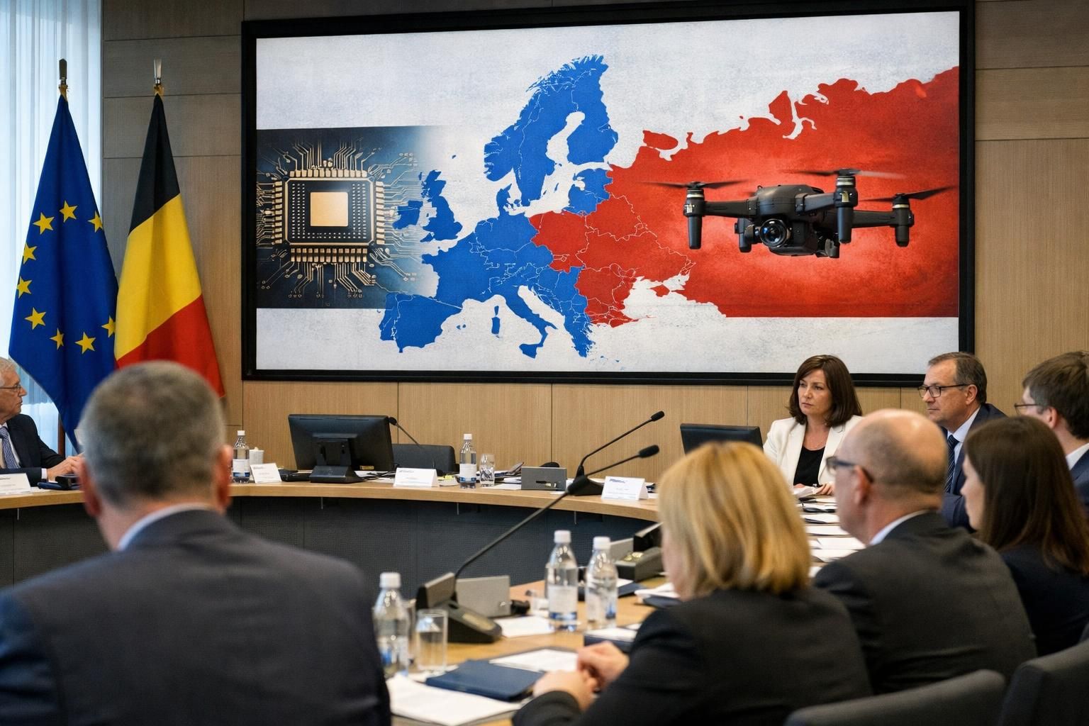 uni eropa menyetujui paket sanksi baru yang menargetkan perusahaan teknologi rusia untuk membatasi operasi dan pengaruh mereka di pasar global.