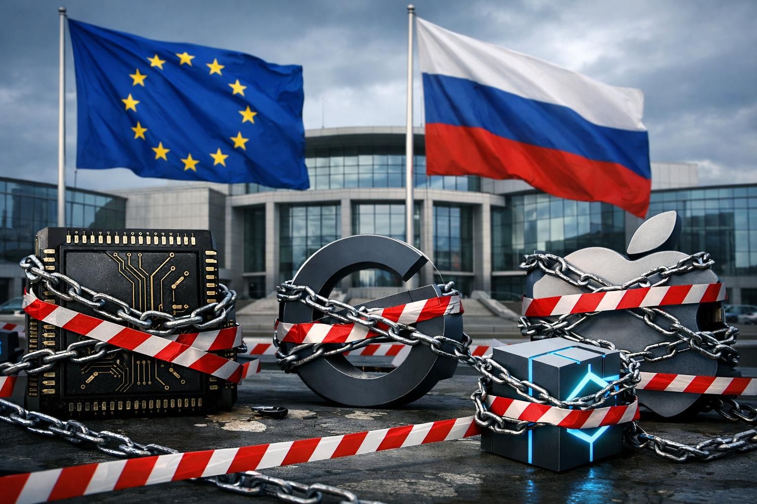 uni eropa telah menyetujui paket sanksi baru yang menargetkan perusahaan teknologi rusia untuk membatasi pengaruh dan operasi mereka di pasar global.