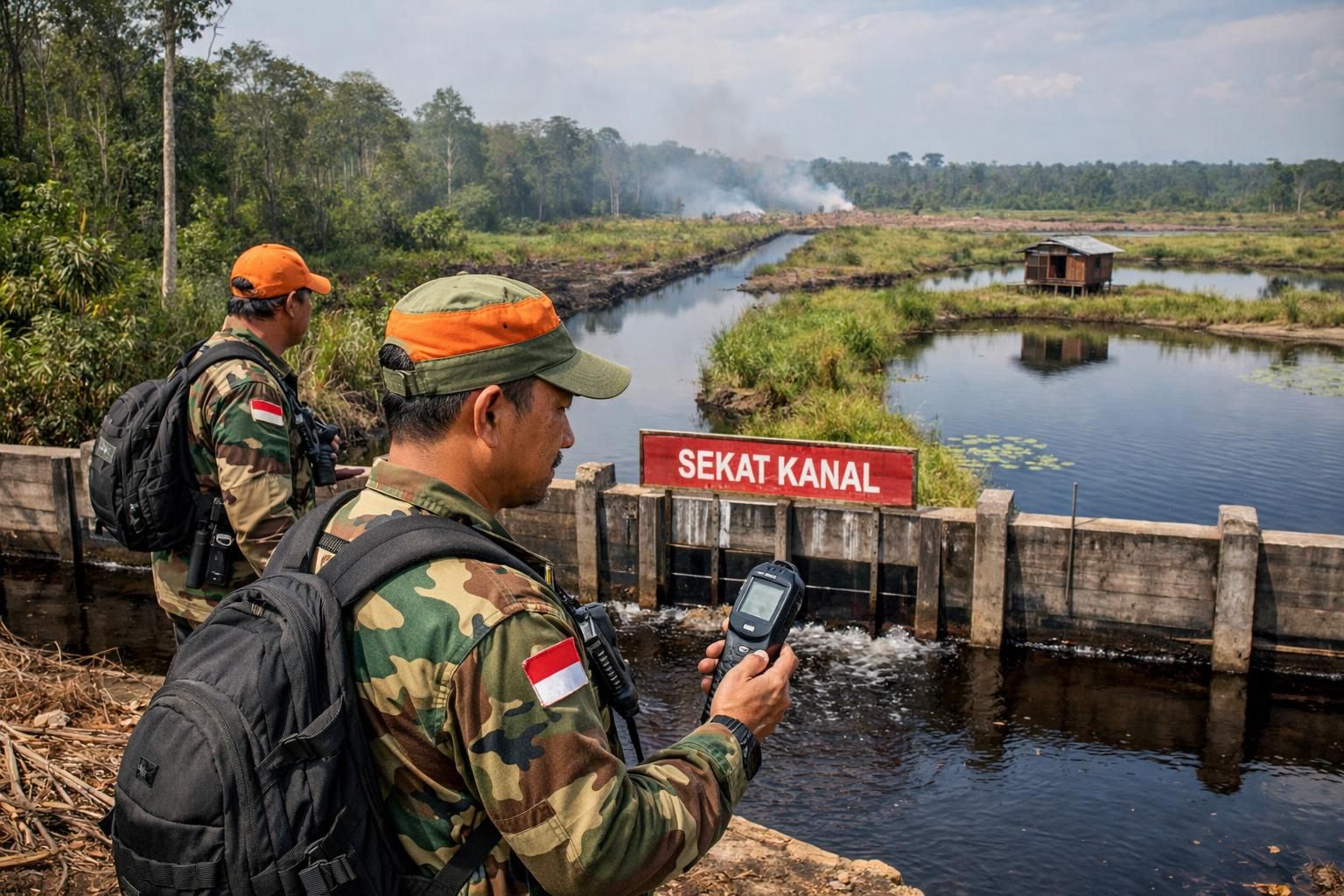 kementerian lingkungan hidup melakukan inspeksi area rawan kebakaran hutan di sumatera untuk mencegah dan mengendalikan kebakaran demi menjaga kelestarian lingkungan.