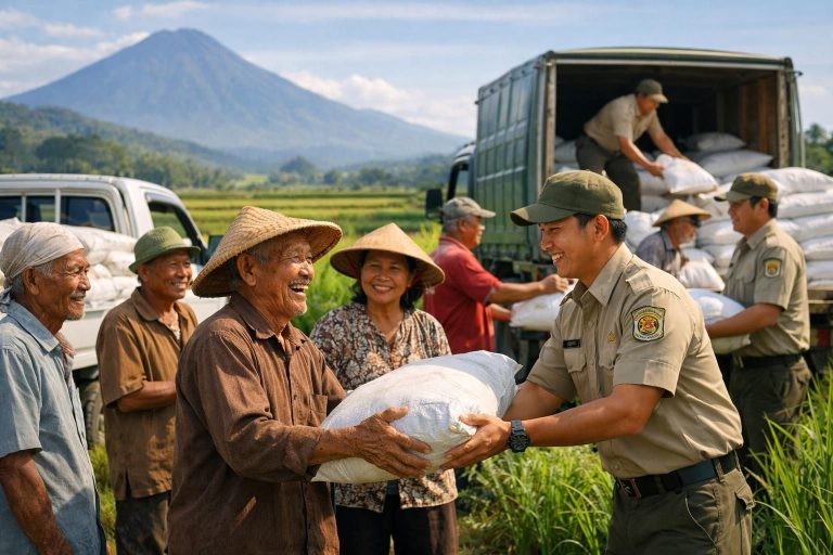 kementerian pertanian meningkatkan distribusi pupuk bersubsidi kepada petani di jawa tengah untuk mendukung peningkatan hasil pertanian dan kesejahteraan petani.