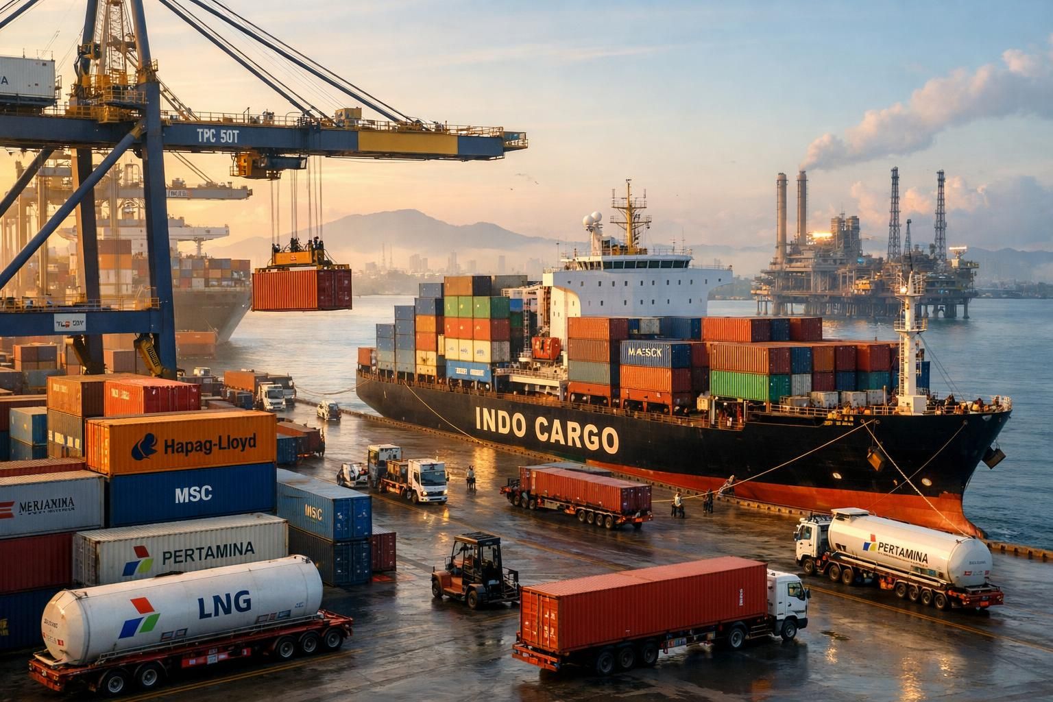 nilai ekspor indonesia meningkat pada awal tahun 2024, didorong oleh pertumbuhan sektor energi yang kuat dan permintaan global yang meningkat.