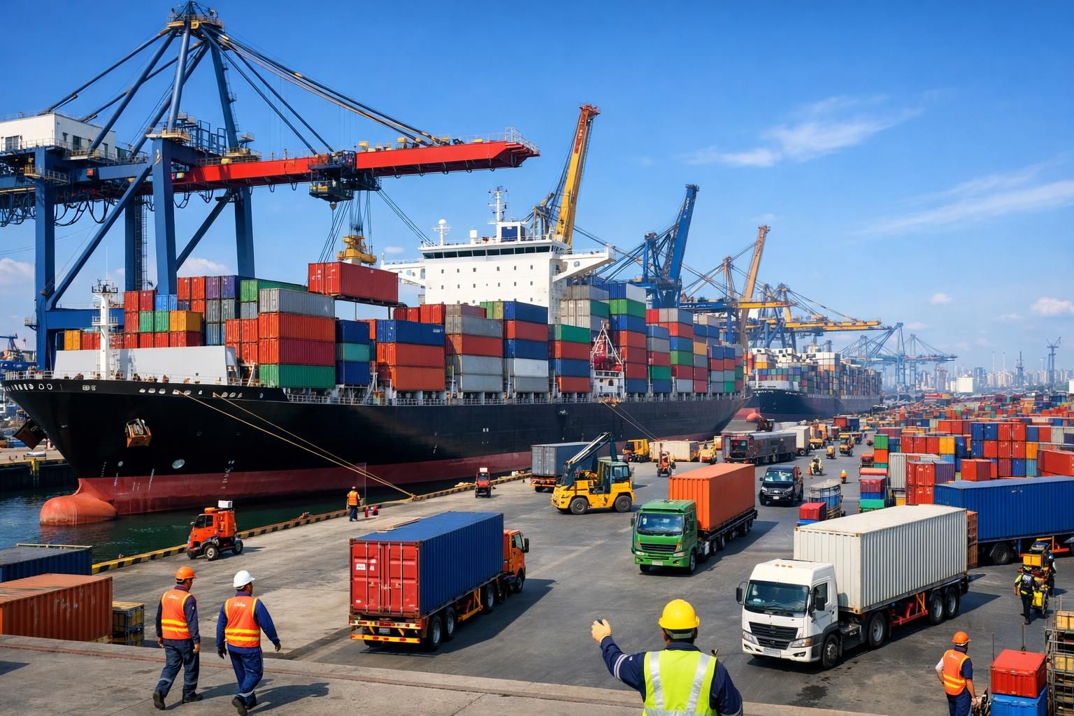 pelabuhan tanjung priok mencatat peningkatan signifikan dalam aktivitas pengiriman barang pada februari 2026, menunjukkan pertumbuhan perdagangan yang kuat dan efisiensi logistik yang meningkat.