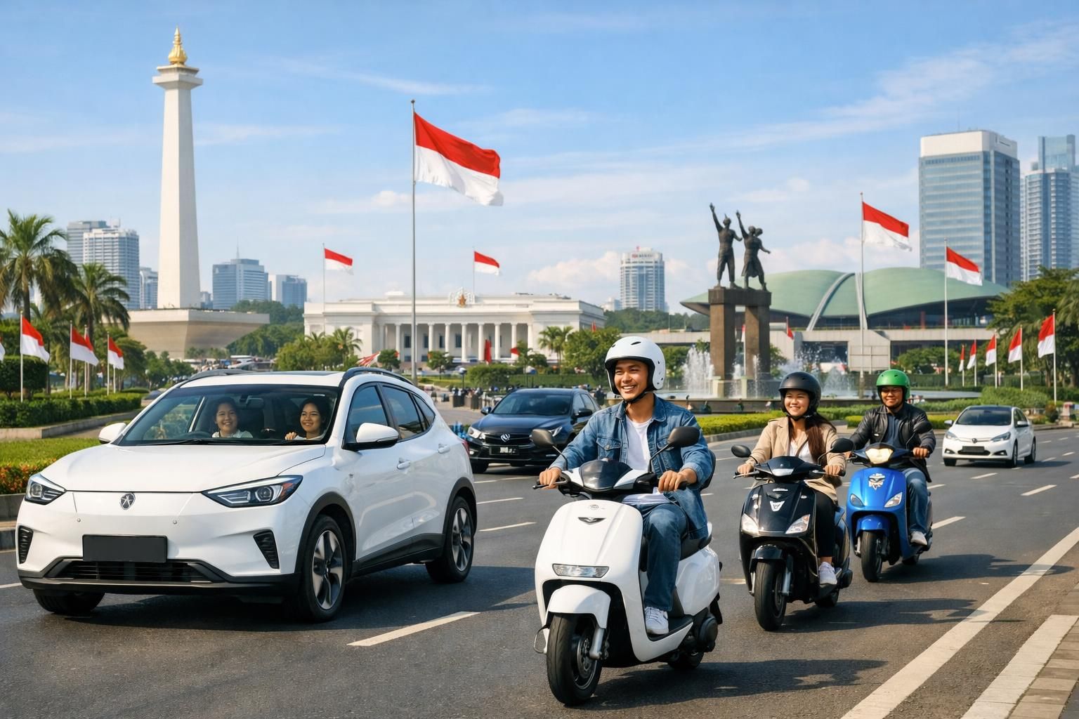 pemerintah indonesia melanjutkan insentif pajak guna mendukung pengembangan dan pertumbuhan sektor kendaraan listrik, mendorong penggunaan ramah lingkungan dan inovasi teknologi.