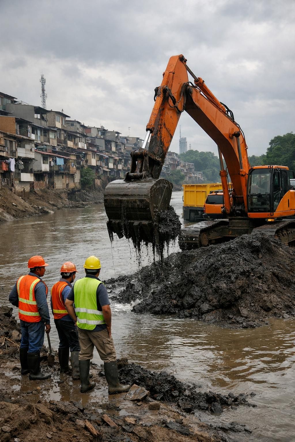 pemerintah jakarta memulai normalisasi sungai guna mengurangi risiko banjir tahunan dan meningkatkan keamanan warga.