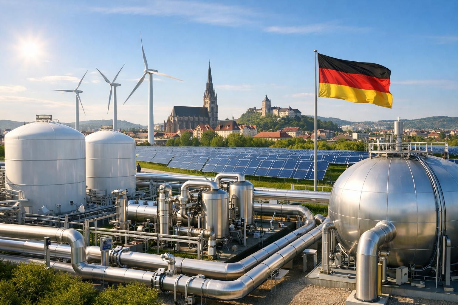 pemerintah jerman memperkuat komitmen terhadap energi terbarukan dengan meningkatkan investasi dalam industri hidrogen hijau untuk masa depan yang lebih bersih dan berkelanjutan.