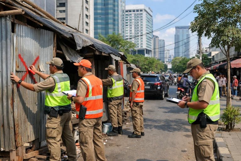 pemerintah daerah medan melakukan penertiban bangunan ilegal di kawasan perkotaan untuk menciptakan lingkungan yang tertata dan nyaman bagi warga.