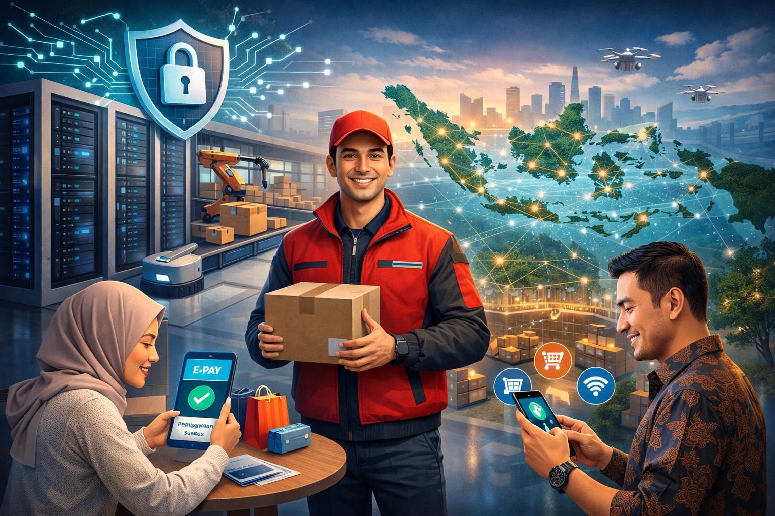 penetrasi internet yang terus meningkat di indonesia mendorong pertumbuhan pesat e-commerce hingga tahun 2026, membuka peluang baru bagi bisnis dan konsumen.