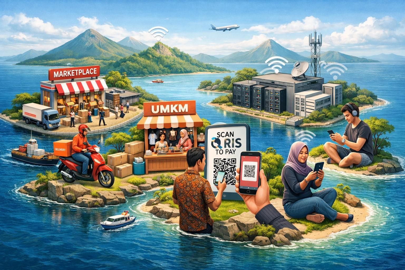 pertumbuhan ekonomi digital yang pesat memperkuat posisi indonesia sebagai pasar e-commerce utama di asia, membuka peluang besar untuk inovasi dan ekspansi bisnis.