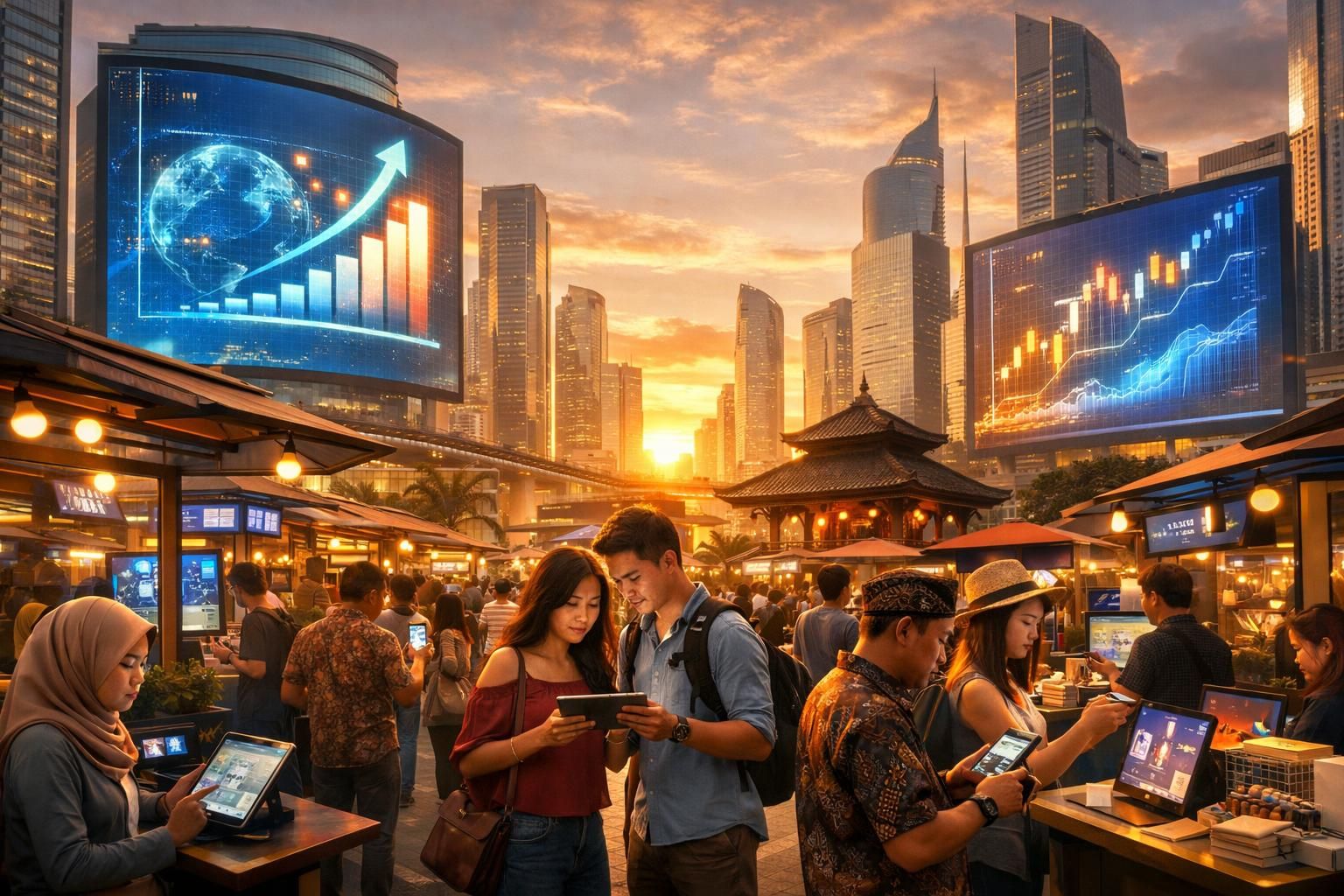 pertumbuhan ekonomi digital di indonesia memperkuat posisi negara ini sebagai pasar e-commerce utama di asia, mendorong inovasi dan peluang bisnis yang pesat.