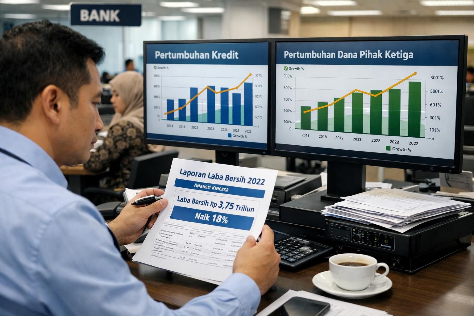 sektor perbankan indonesia menunjukkan peningkatan laba bersih yang signifikan pada awal tahun, mencerminkan pertumbuhan ekonomi yang positif dan kepercayaan pasar yang kuat.
