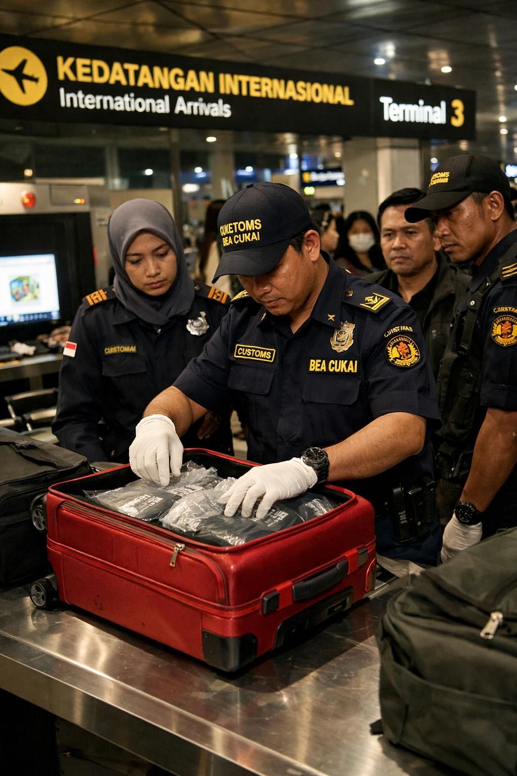 indonesia menangkap pilot malaysia yang diduga menyelundupkan 26 kilogram mdma, memperketat upaya pemberantasan narkoba di kawasan.